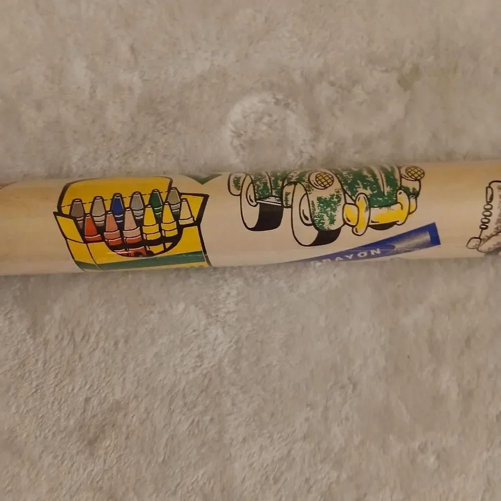 NEW VTG 70s new old stock wrapping paper crayon boxes crayons dolls trucks cars
